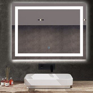 31.5'' Rectangle LED Lighted Accent Bathroom Vanity Wall Mirror