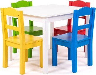 5pc Kids' Wood Table and Chair Set-AA