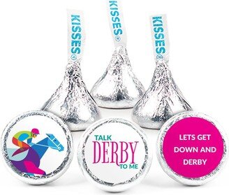 100 Pcs Kentucky Horse Derby Candy Hershey's Kisses Milk Chocolate Party Favors (1lb, Approx. 100 Pcs) - No Assembly Required - By Just Candy - Assort