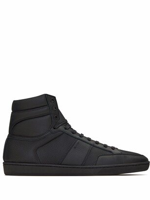 High-Top Leather Sneakers-AU