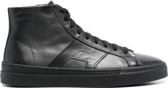 Gong high-top leather sneakers