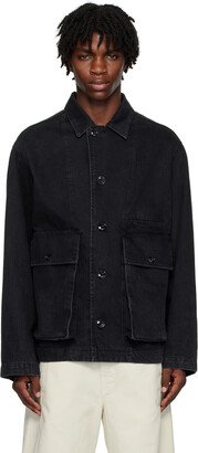 SSENSE Exclusive Black Boxy Denim Jacket