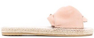 Knot-Detail Slip-On Sandals