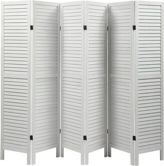 Aoolive Louver Folding Screen Decorative Privacy Partition Room Divider