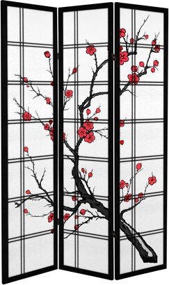 Handmade 6' Canvas Cherry Blossom Room Divider