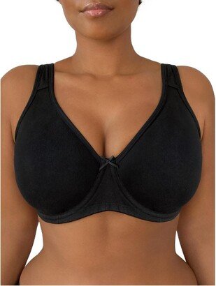 Fit For Me by Womens Plus Size Beyond Soft Cotton Unlined Underwire Bra