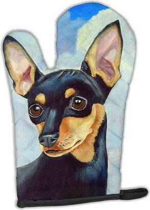 Min Pin Black and Tan Oven Mitt