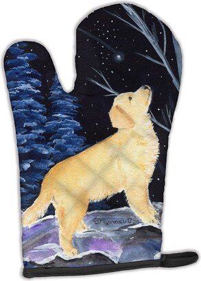 Starry Night Golden Retriever Oven Mitt