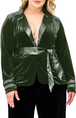 Lottie Velvet & Satin Jacket