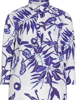 Jackie Jungle-Print Blouse