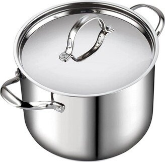 Classic Stainless Steel Stockpot with Lid 16-qt