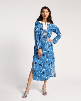 Kitt Caftan Aquarius Print Blue Multi