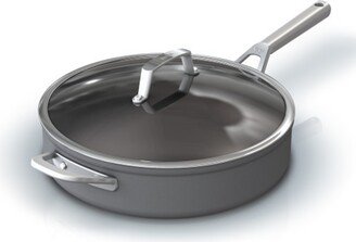 Foodi NeverStick Premium Hard-Anodized 5-Quart Saute Pan with Glass Lid