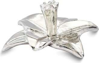 Curata Handcrafted Tarnish-Free Pewter Tiny Gardens Daffodil Ring Holder