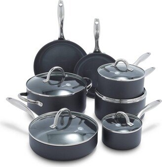 Madison 12pc Hard Anodized Ceramic Non-Stick Cookware Set