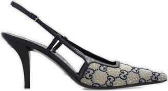 GG Slingback Mid-Heel Pumps