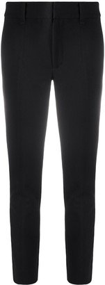 High-Rise Cropped Skinny Trousers