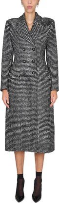 Houndstooth Pattern Coat