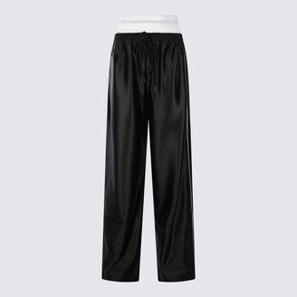 Black Nylon Track Pants