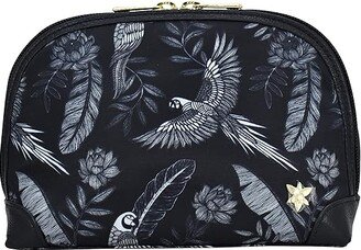 Dome Cosmetic Bag Printed Fabric 13002 (Jungle Macaws) Handbags