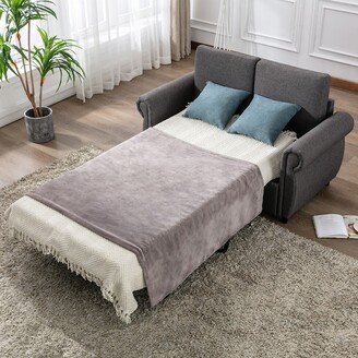 SERRINIA Sofa Bed - Pull Out Twin Size for Seating or Sleeping, Gray