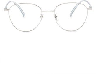 Matte Round-Frame Glasses-AA