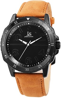 Joshua & Sons Men's Leather Watch-AE