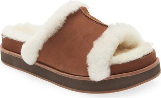 Bobby Genuine Shearling Slide Sandal