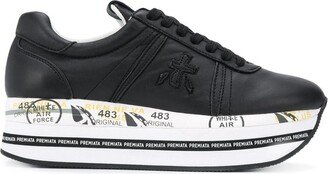 Beth 3873 logo-patch sneakers