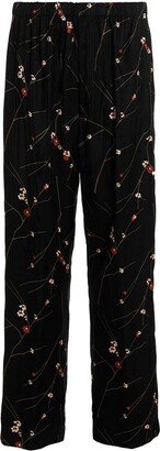 Floral Printed Straight Leg Pants