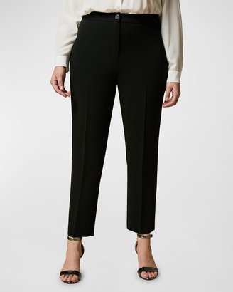 Plus Size Ravel Cropped High-Rise Pants