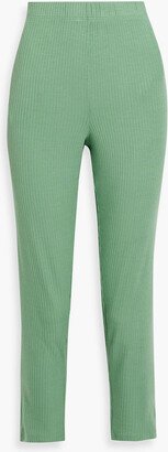 Molly ribbed stretch-modal pajama pants