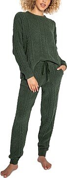 Joy Spirits Chenille Cable Knit Pajama Set