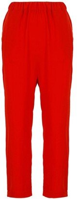 Mid-Rise Cropped Trousers-AJ