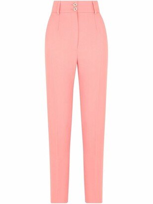 High-Waisted Tailored Trousers-AP