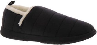 Tranquil Womens Nylon Faux Fur Lined Loafer Slippers