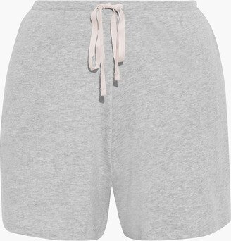 Natural Comforts Mélange organic cotton-jersey pajama shorts