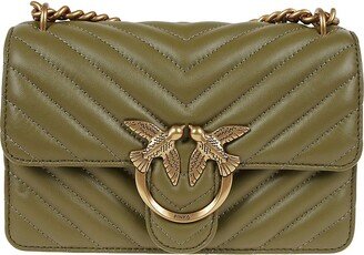 Lovebird Quilted Chain-Linked Crossbody Bag-AA