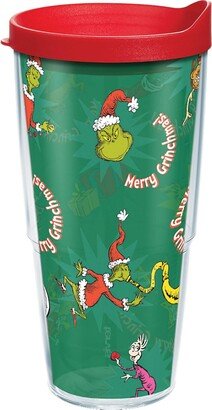 Tervis Dr. Seuss Grinch Who Stole Christmas Holiday Classic Made in Usa Double Walled Insulated Tumbler Travel Cup Keeps Drinks Cold & Hot, 24oz, Clas