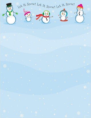 Great Papers! Let It Snowmen Letterhead 80/Pack 2014054