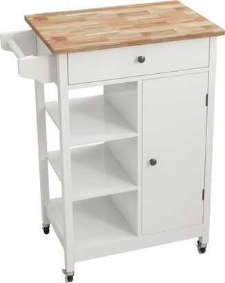 Kitchen island rolling trolley cart-AB