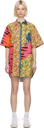 Multicolor Oversized Minidress