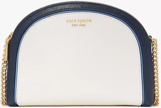 Morgan Colorblocked Double-Zip Dome Crossbody