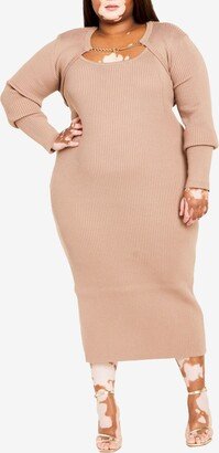 Trendy Plus Size Kelsey Midi Dress Set, 2 Piece