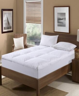 St. James Home Nano Feather Filled Feather Bed With Cotton Cover Collection