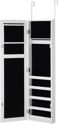 Door Mounted Mirrored Jewelry Cabinet