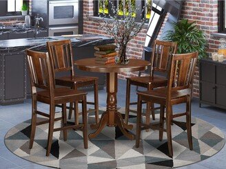 East West Furniture LLC East West Furniture Dining Set With Kitchen Table and Wooden Dining Room Chairs-AC