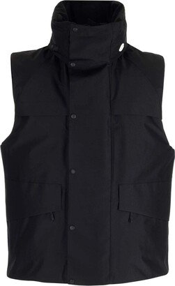 Moncler X HYKE Logo Detailed Zip-Up Padded Gilet