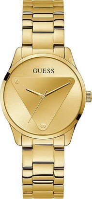 Ladies 36mm Watch - Gold Tone Strap Champagne Dial Gold Tone Case