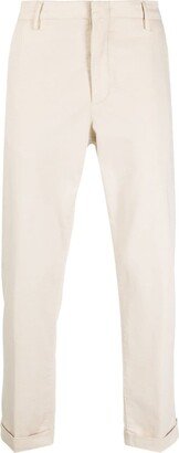 Mid-Rise Cotton-Blend Chino